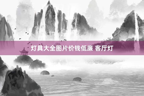 灯具大全图片价钱低廉 客厅灯