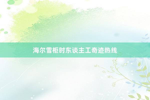 海尔雪柜时东谈主工奇迹热线